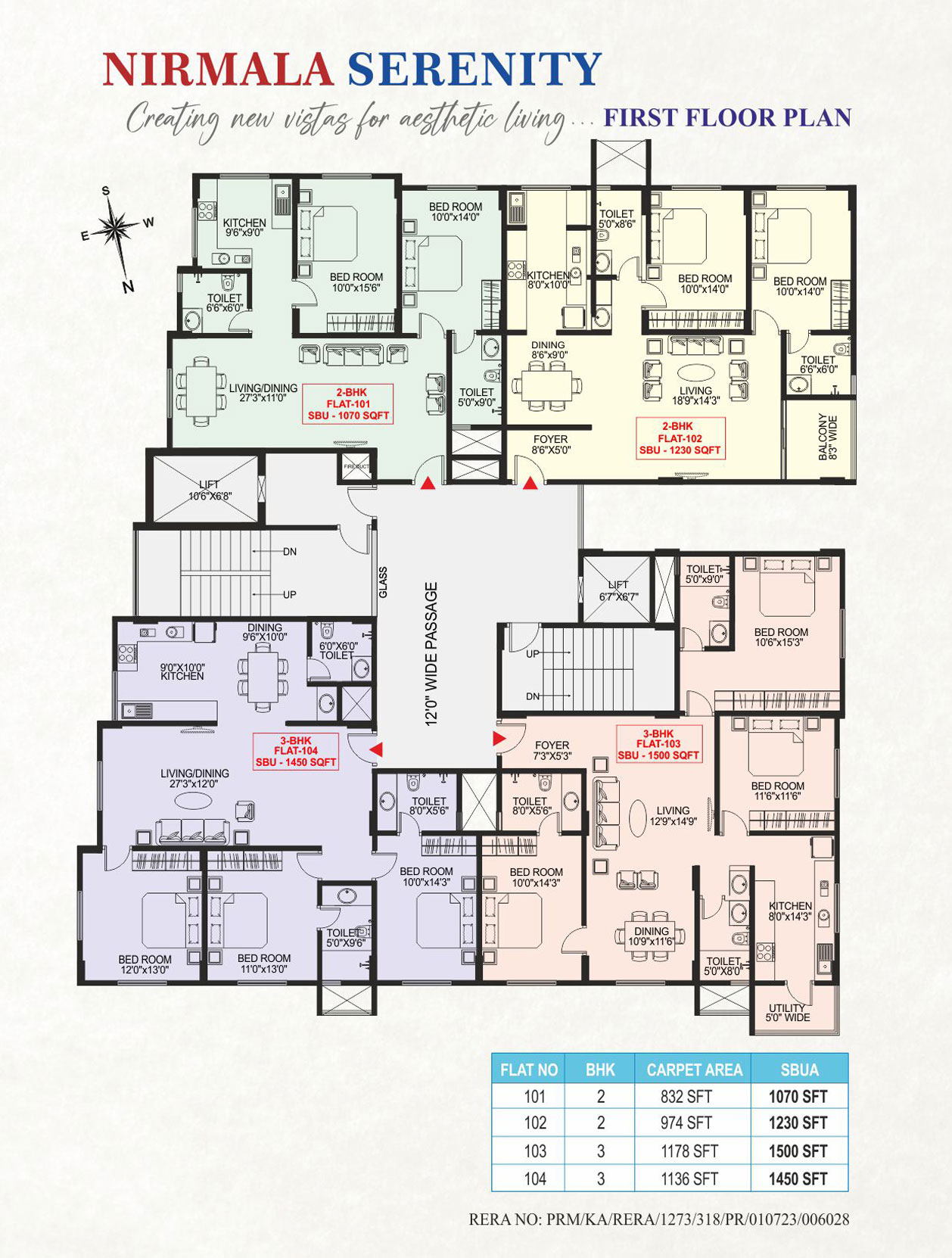 Nirmala Serenity First Floor Plan