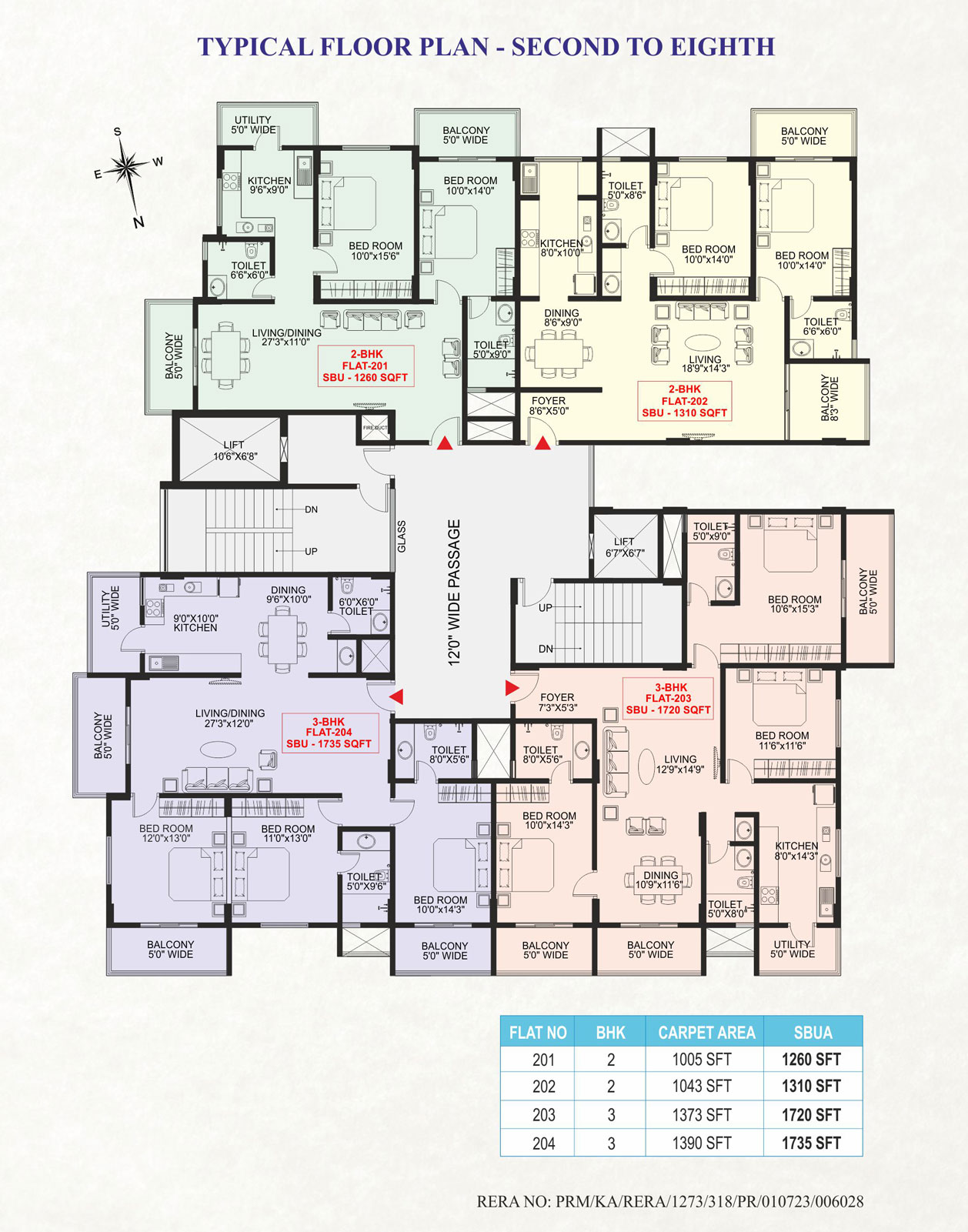 Nirmala Serenity Typical Floor Plan